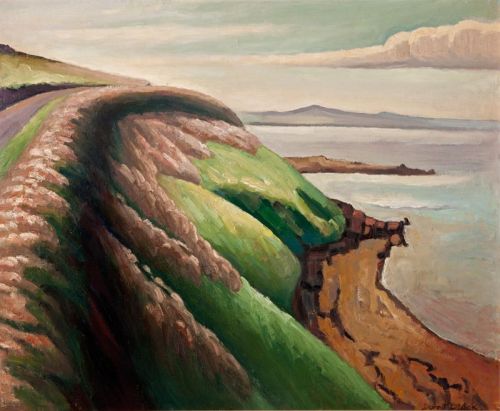 Dorrit Black (Australian, 1891 - 1951): Coast road (1942) (via Art Gallery of South Australia)