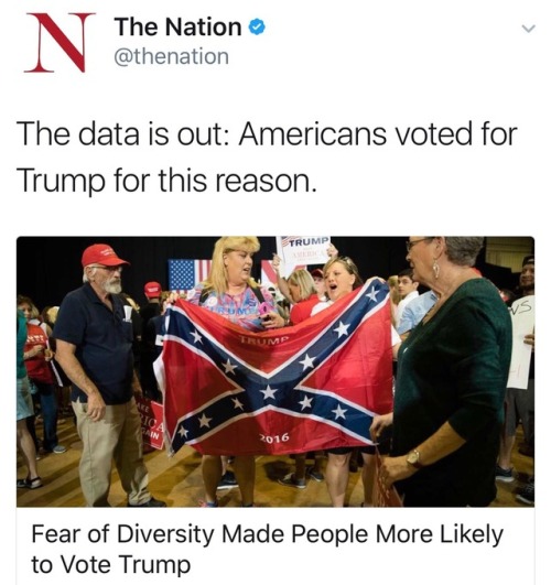 jsands84: frontpagewoman: “Fear of Diversity”=Racism People will defend the right to use