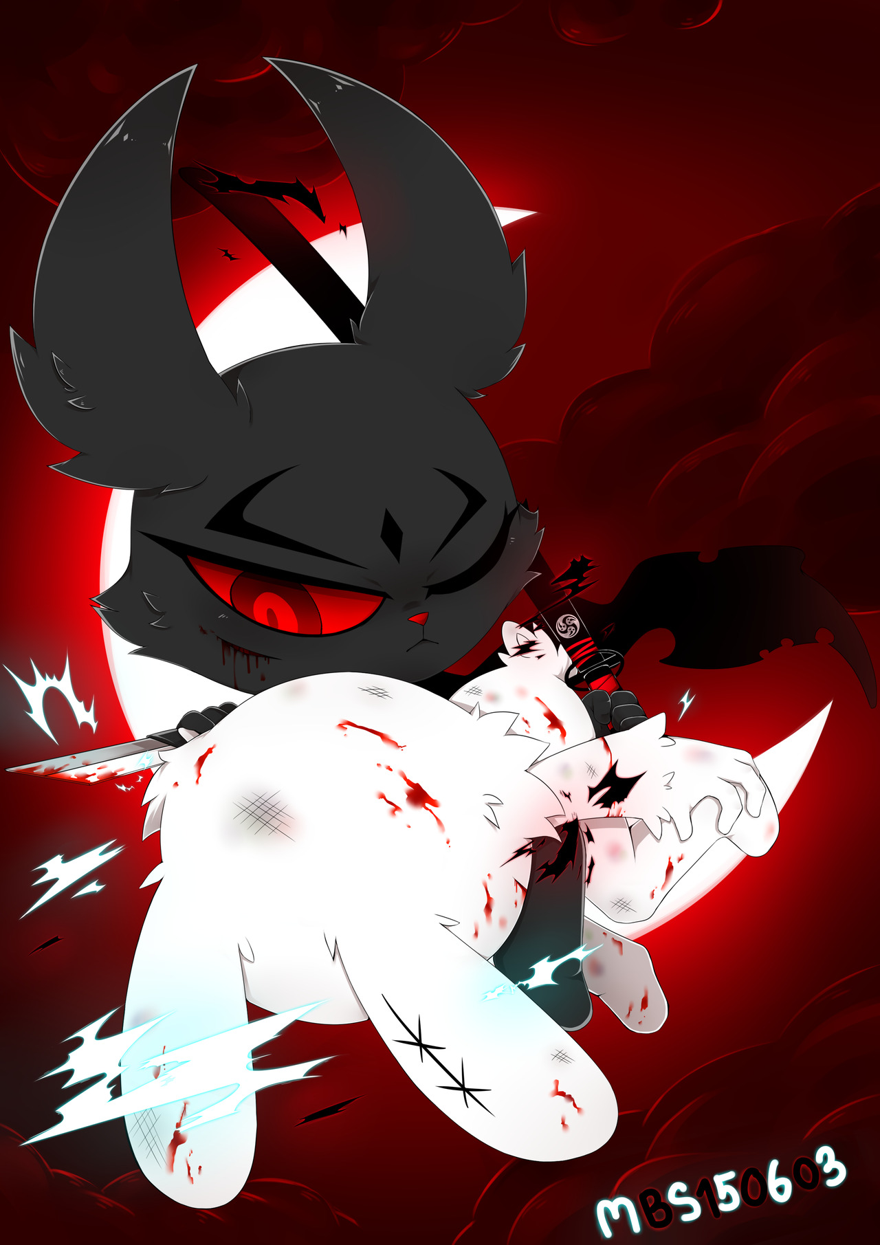 Mbs Bloody Bunny Vs Dark Rabbit The Characters Belong