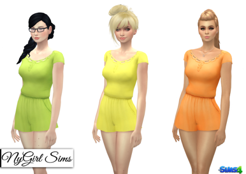 Romper with Open Back and Chain. A romper inspired by a TS3 dress (from the Everyday Chic colle