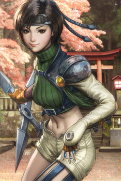 Yuffie Colorised by Artgerm 