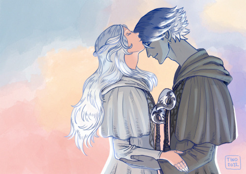 ishgardianskypirate:Goodbye part IListening to Flow got me emotional and inspired me to draw :&rsquo