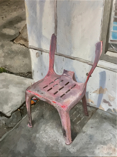 Pink Chair, 2018, 120cm x 90cm, Oil on canvasPrivate Collection, Singapore