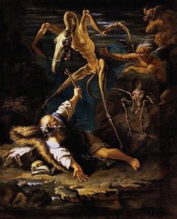 magictransistor:  Salvator Rosa. The Temptation