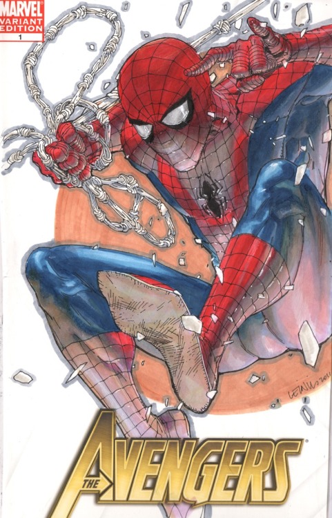 leinilyu:  My only full color sketch cover art around. 2011