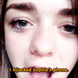 suicideblonde:  Maisie Williams + Sophie Turner + Vine