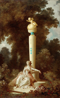 magicwandarthistory:The Progress of the Magic Wand - Reverie by Jean-Honore Fragonard. lol