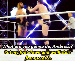 fyeahambrose: Throwback Thursday: Dean Ambrose vs Seth Rollins-Wrestlemania Axxess