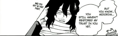 anamelessweirdo: BOKU NO HERO ACADEMIA chapter 136  Dadzawa and Midoriya Izuku. @tandembicycles Because you love Aizawa and we love you 💛