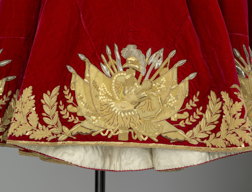 Surcoat worn by George IV at his coronation, July 19, 1821. Depicted in a portrait by Sir Thomas Law