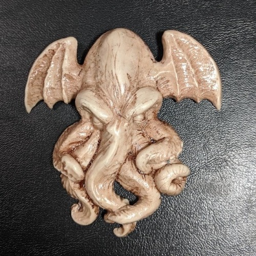 Faux Ivory finish on this guy. Coming soon. #cthulhu #cthulhuidol #mythos #cthulhumythos #hplovecraf