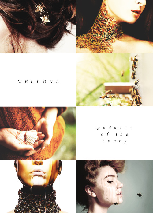 patrocluz:Mythology and folklore | MellonaMellona is the goddess of bees and beekeeping. She is