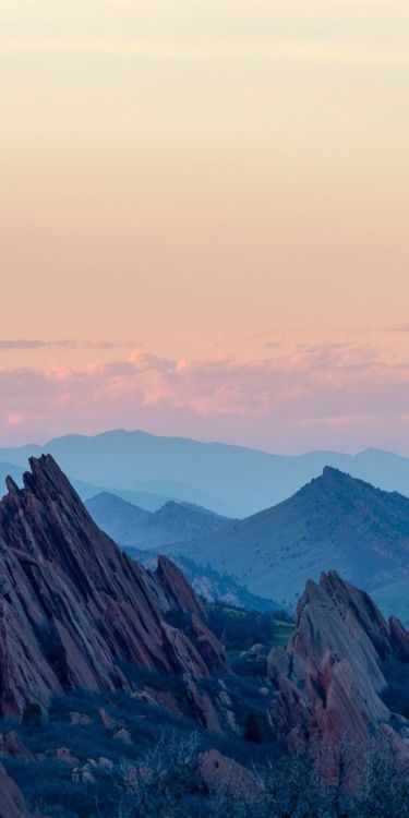 1080x2160 Mountains, rocks, sunset, landscape wallpaper @wallpapersmug : bit.ly/2EBfd6v - htt