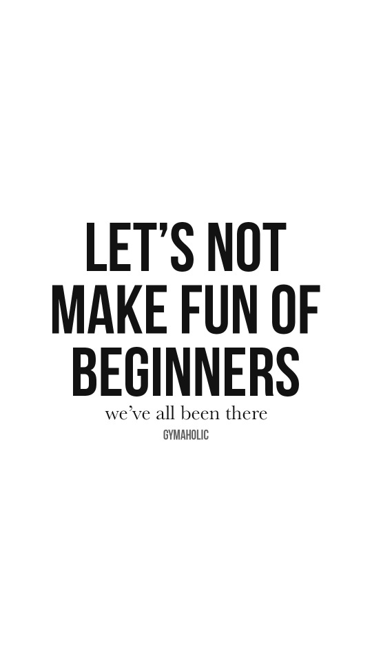 Let’s not make fun of beginners