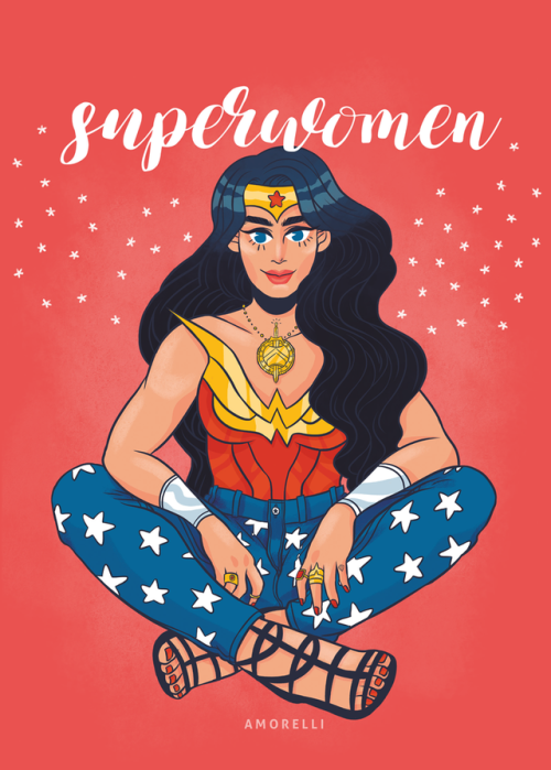 Cover for a coloring zine about badass female superheroes and villains! You can download it for free