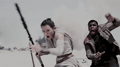 niklausxcaroline:gifset aesthetic: finn and rey ♡ so i ran, right into you, and you looked at me lik