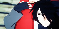 dreaming-of-tokyo:  Sasuke saving/protecting