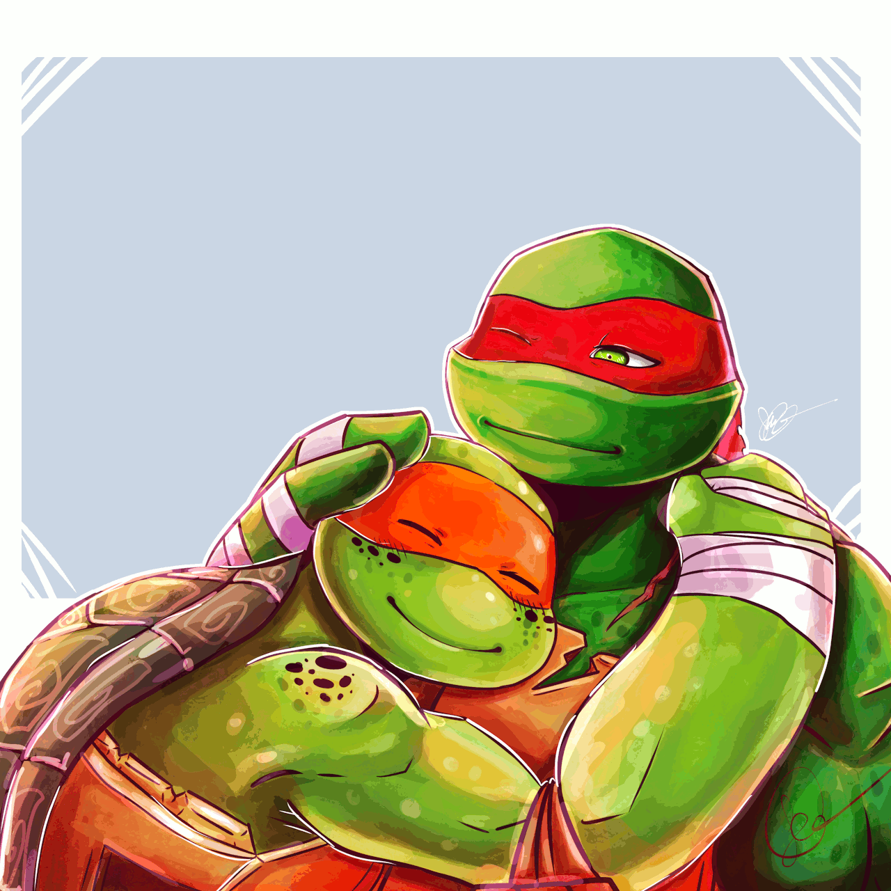 levys-art-blog:  A hug a day will keep the sadness away~!