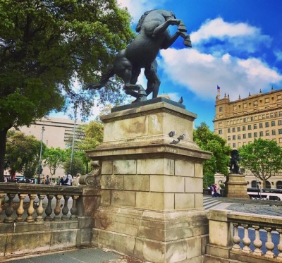 #horse #statue #plaza #plaça #barcelona #spain #españa (at Plaça de Catalunya)