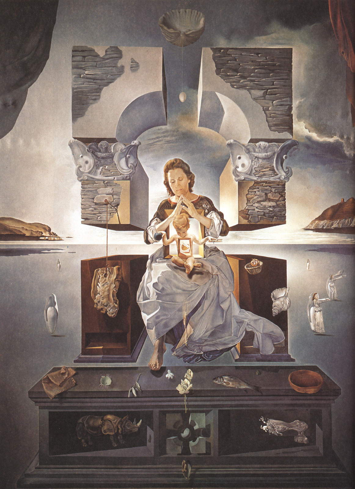 daniela-kocianova:  Salvador Dali - The Madonna of Port Lligat, 1950, oil on canvas,