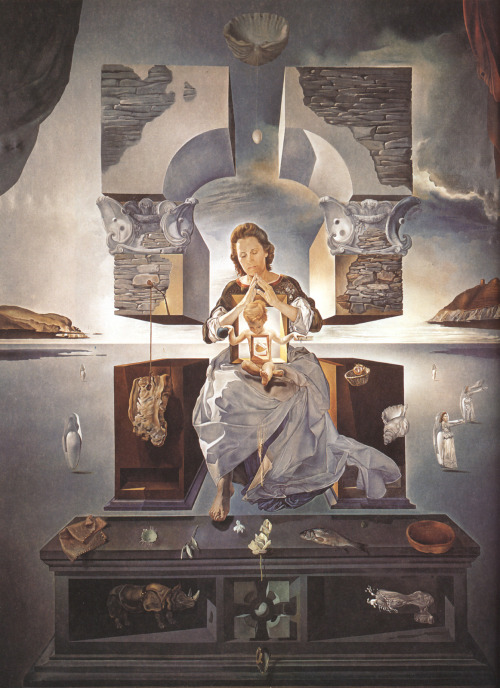 daniela-kocianova:  Salvador Dali - The Madonna of Port Lligat, 1950, oil on canvas, 366 x 244 cm 