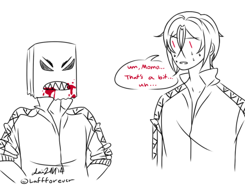 laffforever:In the end, Rin just made the shark masks himself
