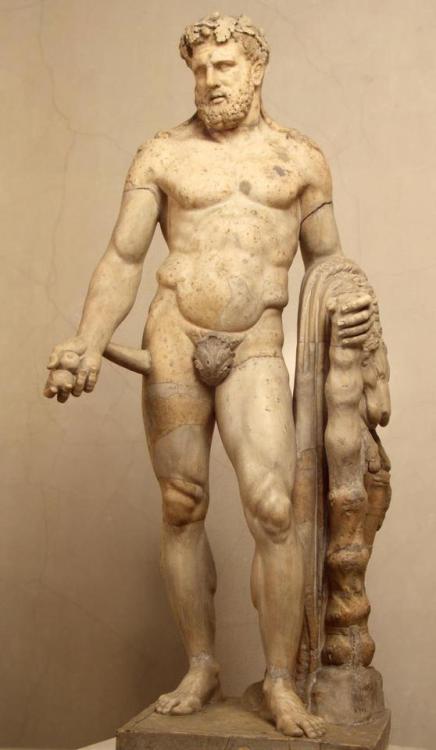 theancientwayoflife:~ Statue of Heracles.Place of origin: RomeDate: A.D. 1st-2nd centuryMedium: marb