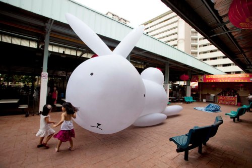 The adventures of Walter The Rabbit from 2010. Character was designed by Singapore based artist Dawn