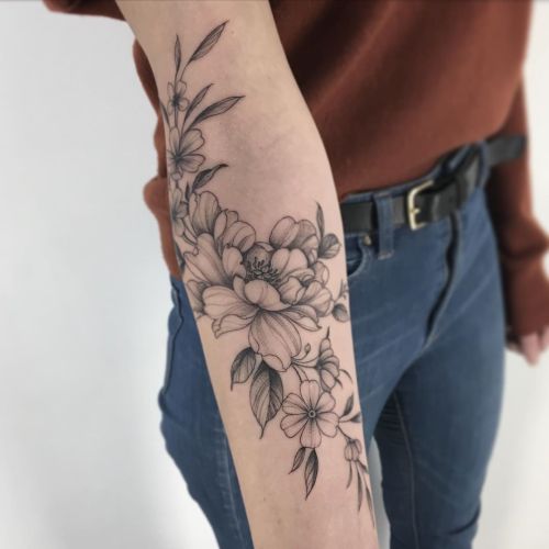 dainty floral wrist wrap tattooTikTok Search