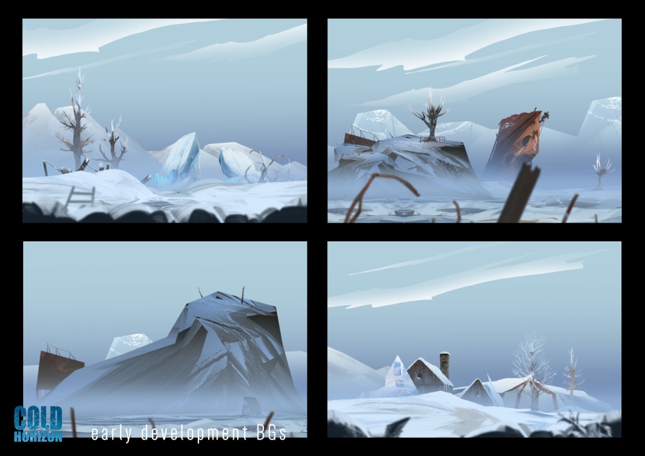 gameconceptart:  Art for Cold Horizon by Big Cake Games. 