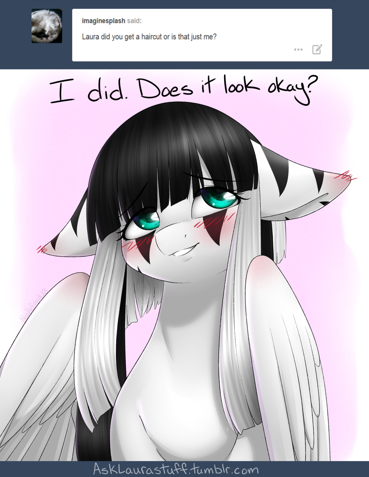 asklaurastuff:  I’m still getting used to it. {PL}   Aww, ish cute! :3