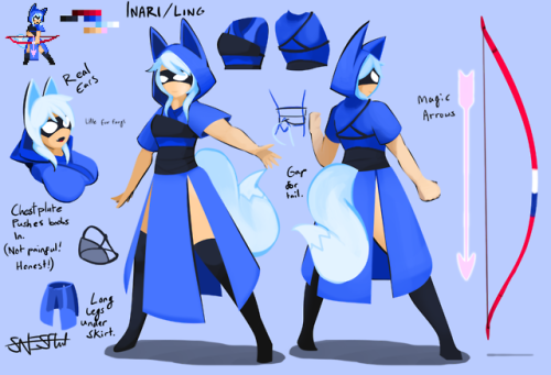 snesflint: True new reference for Inari. aka Ling Gale. Super-heroine of city Q. A rising star, Inar