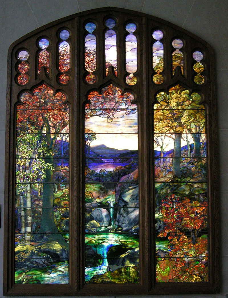 ceekbeee:  vintagehandsomemen:  Autum Landscape - River of Life by Louis Comfort