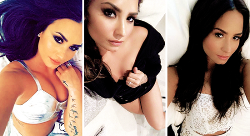 beallright:demi lovato   2017 selfies and mirro selfie.