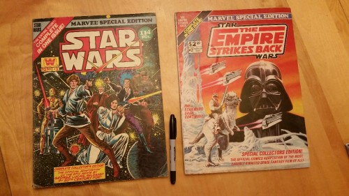 I’m renovating part of my house and found some childhood treasures!  These oversized comics (11"x17")!  @possit-de-tenebris, @cheeseburgers-in-stereo