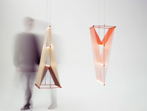 Spun Prism lamp by Umut YamacThe British designer and architect Umut Yamac created this beautiful, g