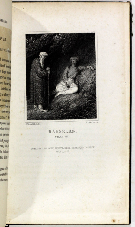 The History of Rasselas Prince of Abyssinia; A Taleby Samuel Johnson London John Sharpe 1822 - First