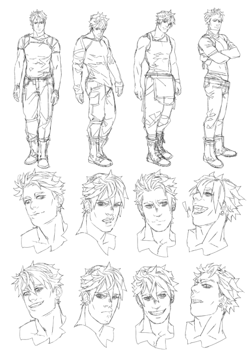 made a bunch of oc sprite sketches because they wouldn’t leave my brain alone