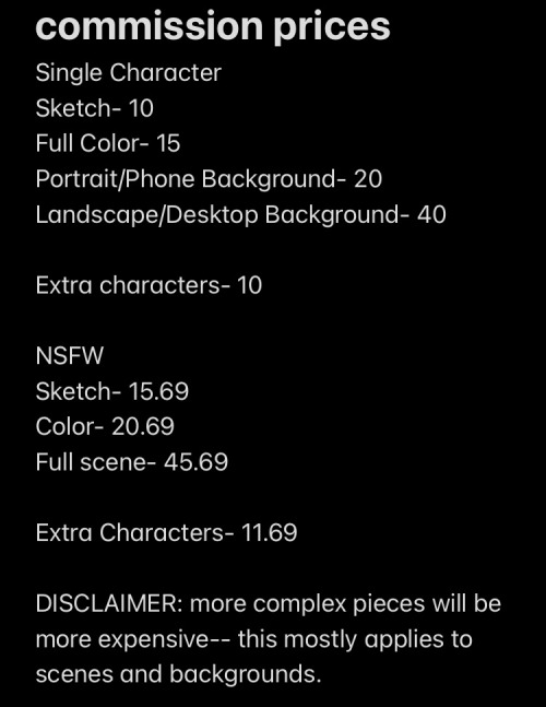 Yo, Just A Reminder, I Do Commissions If You Want Any :)