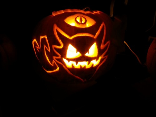 I carved a pumpkin!  Haunter used Mean Look! porn pictures