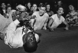 themaninthegreenshirt:  themaninthegreenshirt:  Big Jay McNeely at the Olympic Auditorium, Los Angeles 1951  R.I.P. Big Jay McNeely, 29th April, 1927 -16th Sept, 2018. 