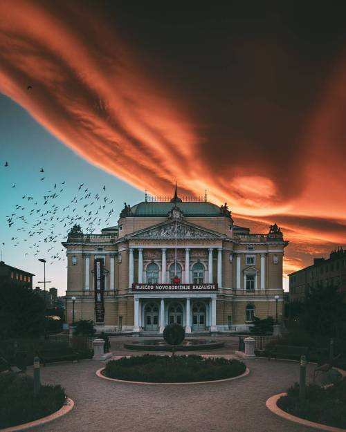 #297 Witness a magnificent flaming sunrise in Rijeka.Photo by brotherside