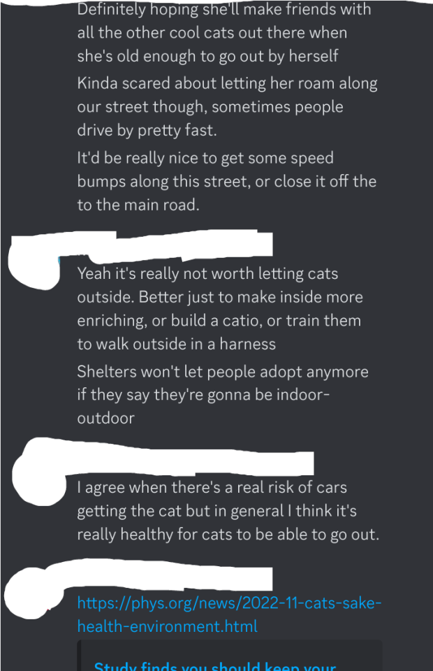 headspace-hotel:soursorrel:headspace-hotel:headspace-hotel:scoutandcowpany:🤨My standard response to this is always one or all of the following: Do you know what a botfly is? Do you want to? (You don’t.) I had outdoor cats for almost all of my