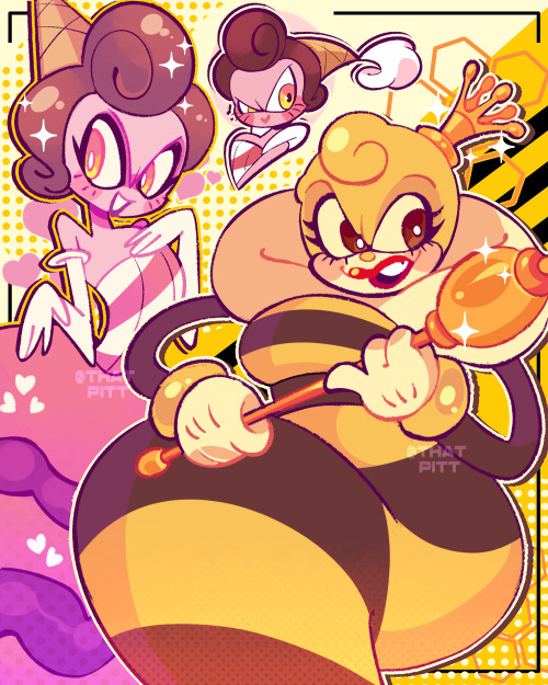 thatpitt:cuphead girlbosses 0_o Those colors and style!!! They all look SUPER SICK ✨