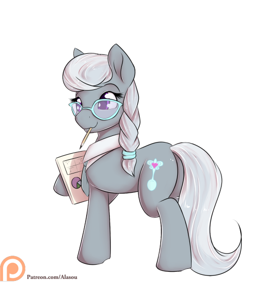 alasou:Big Spoon (diamond tiara is probably the small one)  I like to imagine her as Diamond Tiara’s assistant even as adult.  drawn for patreon the 25-02-2016=3