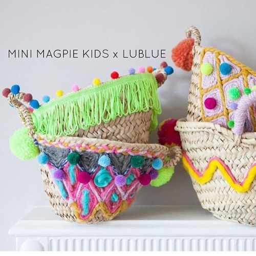 New Mini Magpie Customised baskets at Lublue.co.uk, also check out the interview with me on their bl