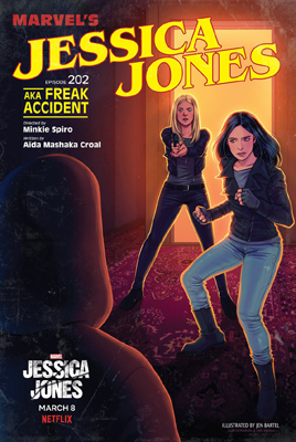 marvelsdefenders:Jessica Jones Season 2 Episode Covers designed by female illustrators around the wo