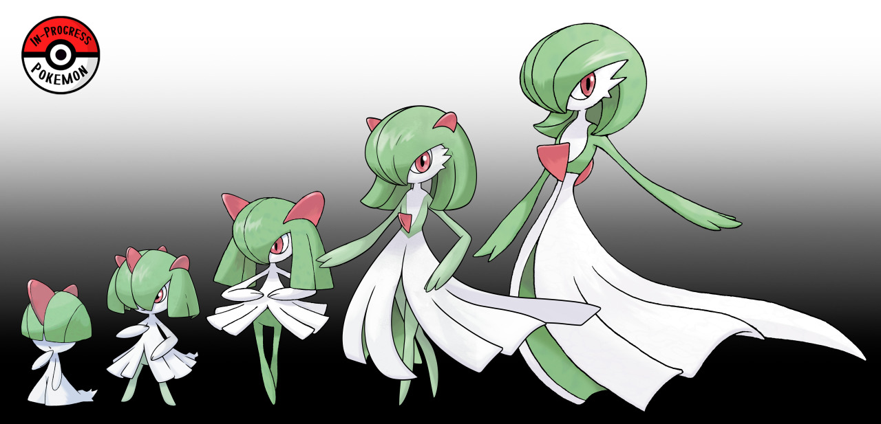 In-Progress Pokemon Evolutions — #280.5 - Ralts are timid Pokemon known to  inhabit