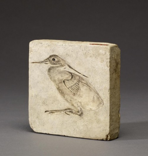 Mold for a Heron PlaqueThis mold depicts a heron, a bird associated with the sun, the annual floodin