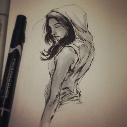 #inktober day26 girls get cool hoodies #bleh #Overworked #TheyAllCantBeWinners #BeckyWithTheWtfHair